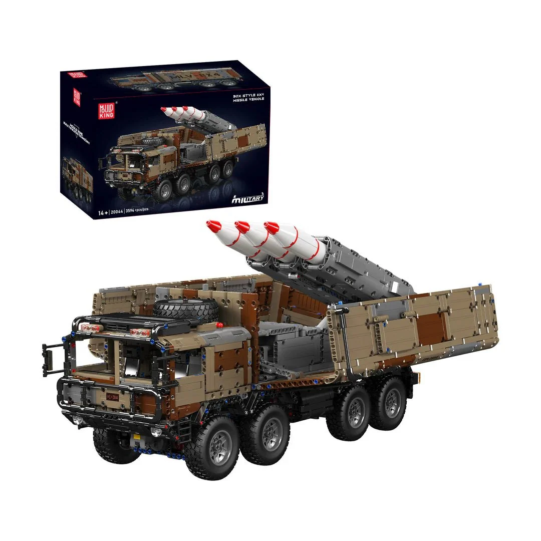 Mould King 20044 RC Militär-Raketentransporter 8x4
