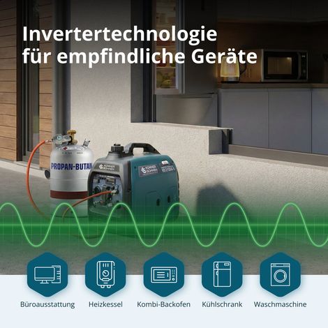 Könner & Söhnen KS 3100iG S, 3,1 kW, Benzin/LPG, schallgedämmt, Dual-Fuel Inverter Stromerzeuger
