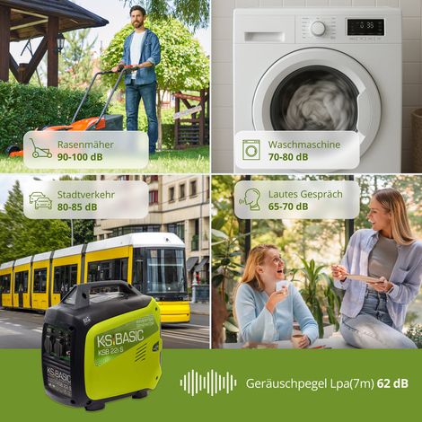 Könner & Söhnen KSB 22i S, 2,0 kW, schallgedämmt, Benzin Inverter Stromerzeuger