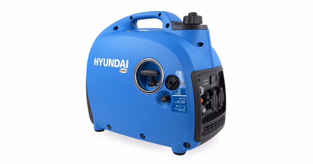 HYUNDAI INVERTER-GENERATOR HY2300Si D 2.2 kW, tragbar, 2 x 230V + 1 x 12V, 1 x USB