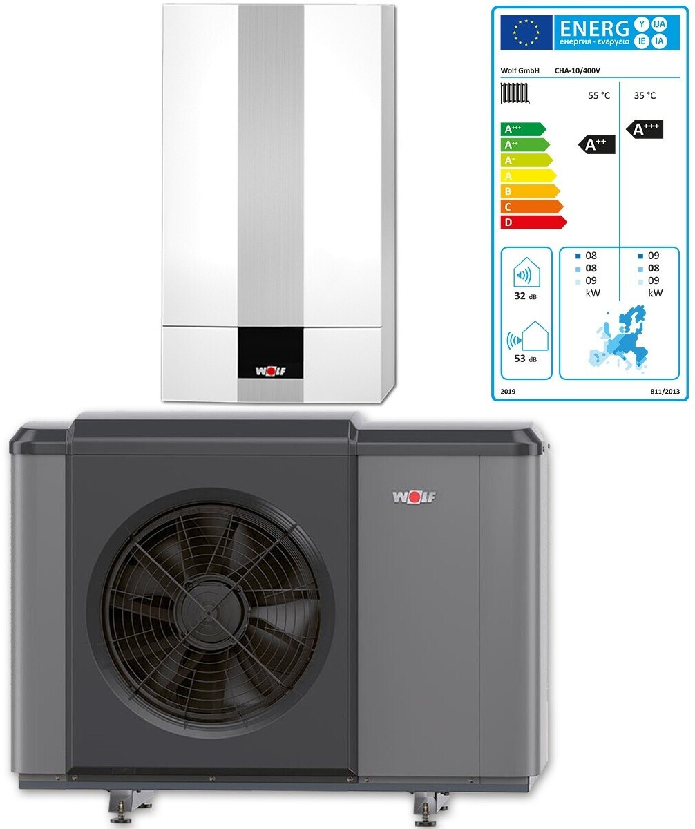 WOLF Wärmepumpe CHA-Monoblock 10/400V mit E-Heizelement ohne Regelung