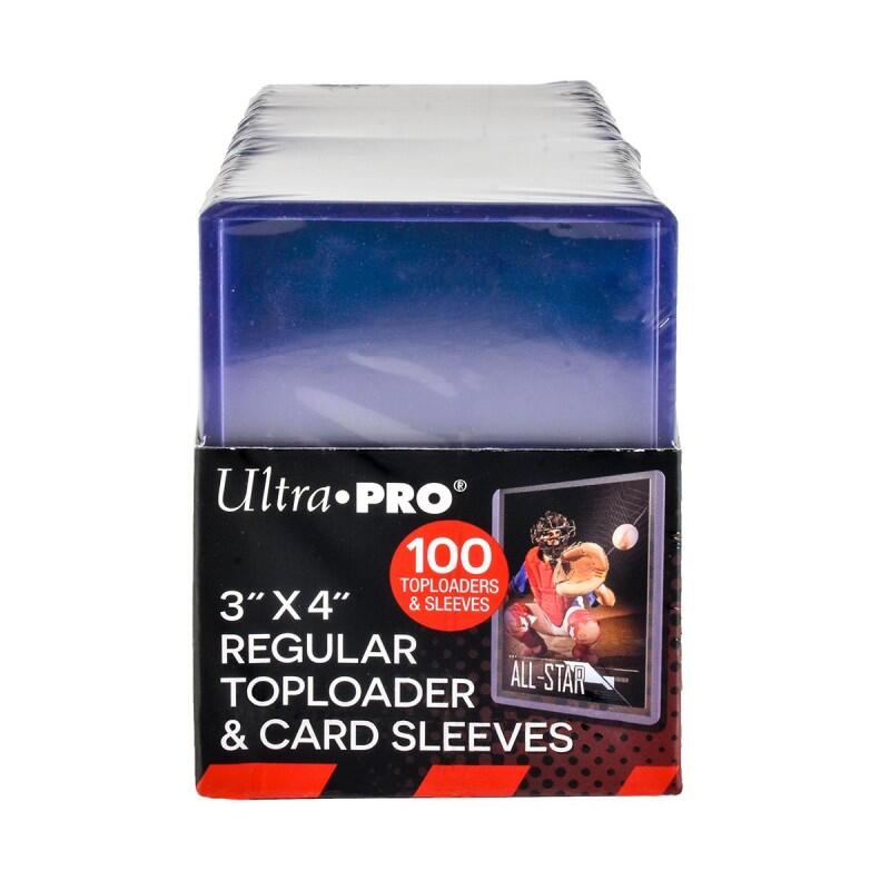 Ultra Pro Toploader Regular Trading Card Schutz 100 Stück transparent