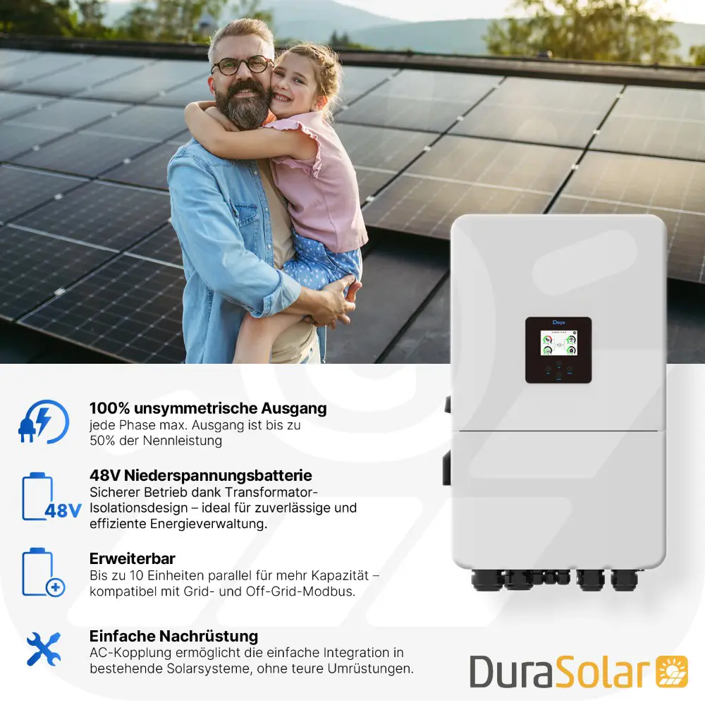 Deye SUN-15K-SG05LP3-EU-SM2 |dreiphasig | Hybrid Wechselrichter | LV