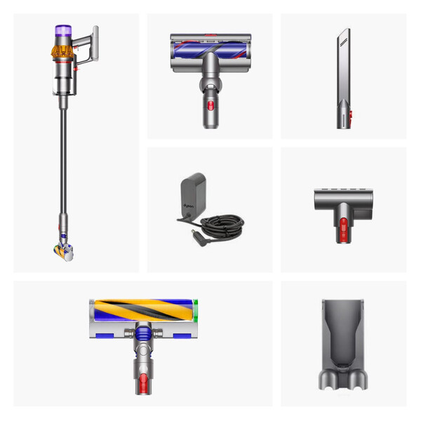Dyson V15 Detect Aboslut Nickel Satin Gelb 494719-01