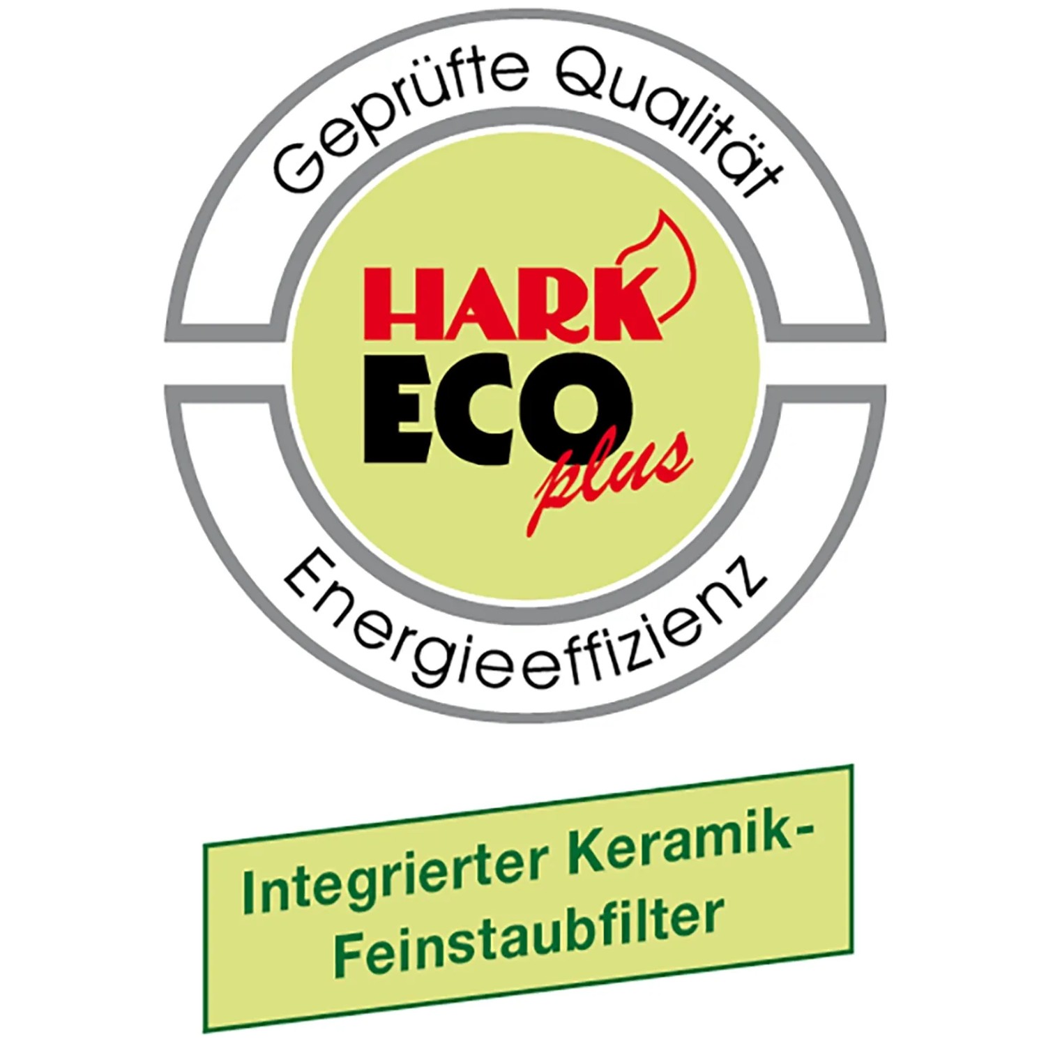 Hark Kaminofen Keno ECOplus Schwarz Naturstein Grau 7kW Automatik