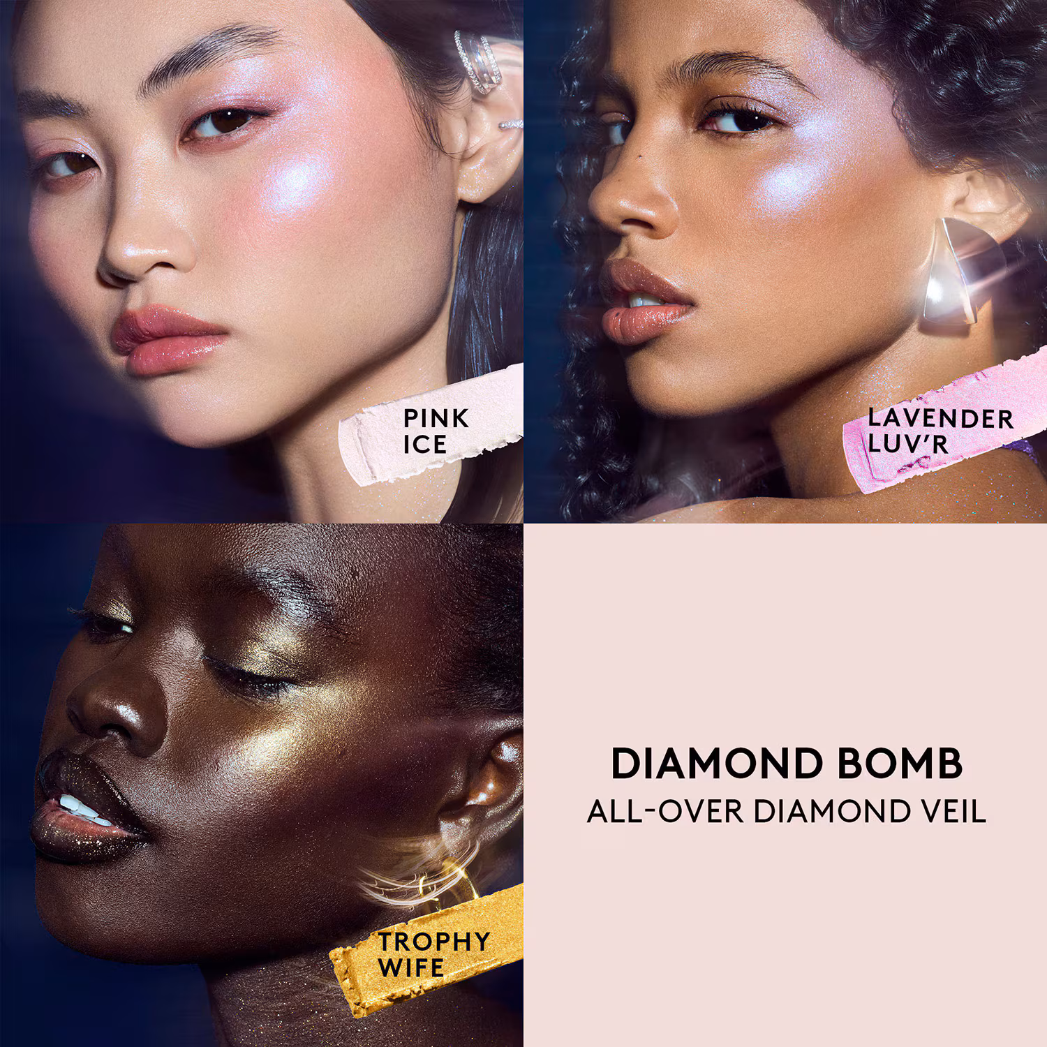 Fenty Beauty Diamond Bomb All-Over Diamond Veil Puder - Highlighter für Gesicht und Körper