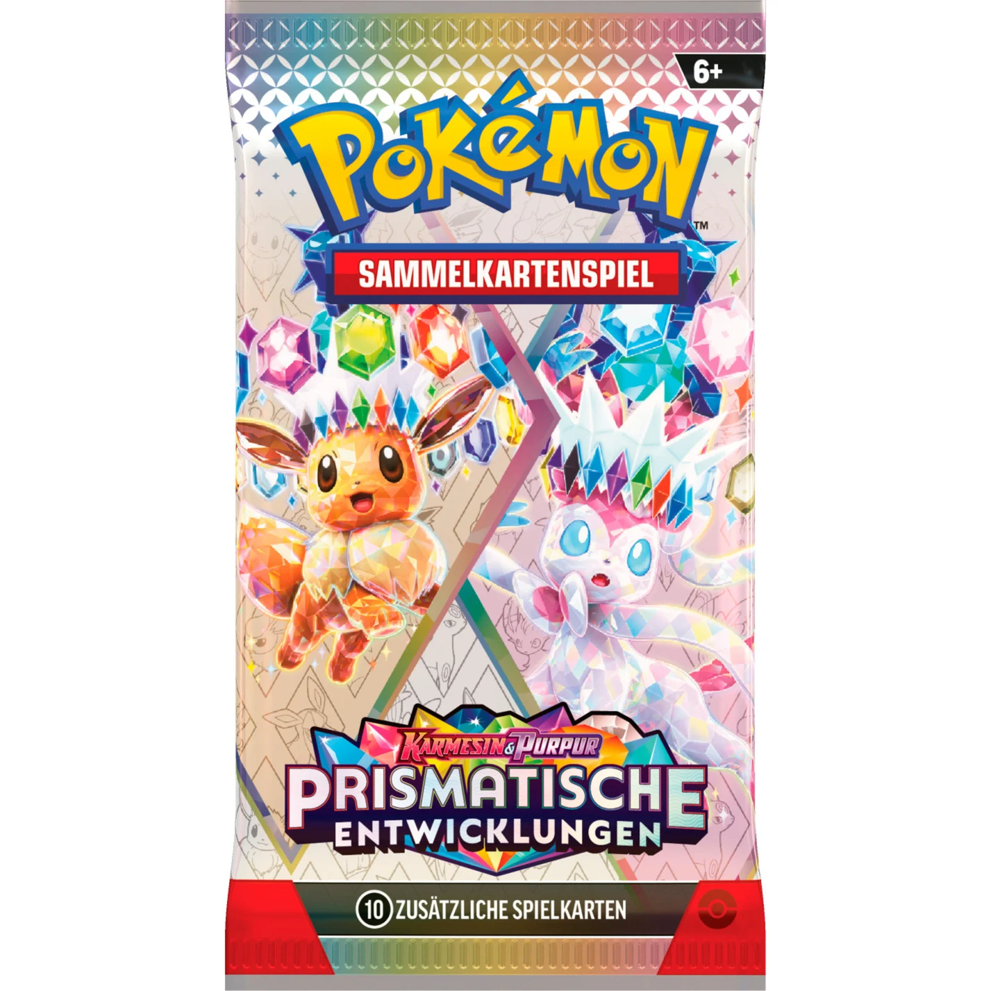 Pokémon-TCG: Karmesin & Purpur - Prismatische Entwicklungen - Boosterbundle, Sammelkarten
