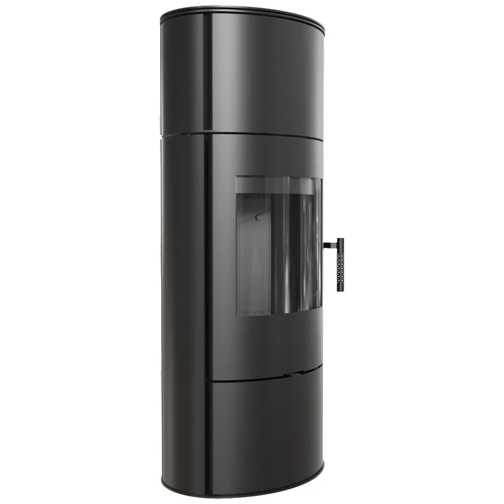 Kratki Kaminofen | Rollo Hoch | Ø 150 | 7 kW | Innenverkleidung schwarz
