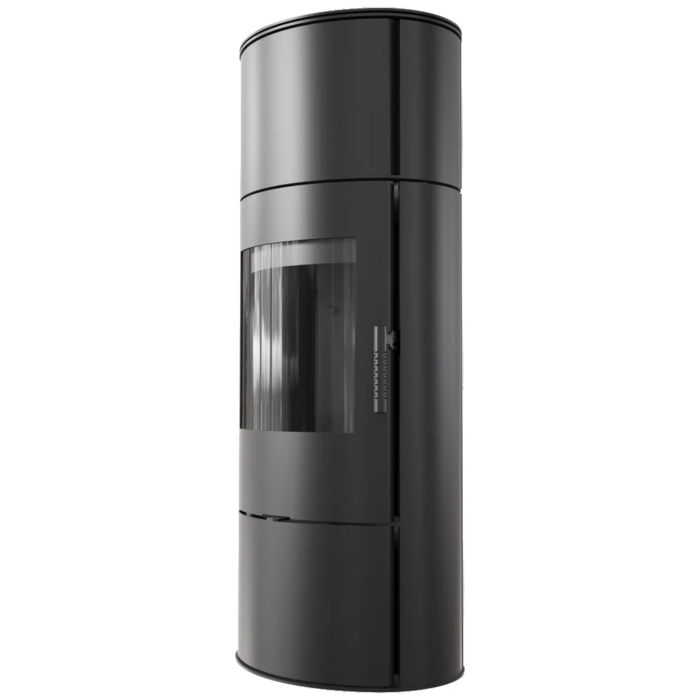 Kratki Kaminofen | Rollo Hoch | Ø 150 | 7 kW | Innenverkleidung schwarz