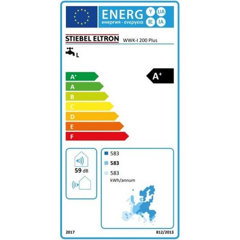 Stiebel Eltron WWK-I 200 Plus Warmwasser-Wärmepumpe 204479 weiß, Nenninhalt 200 Liter