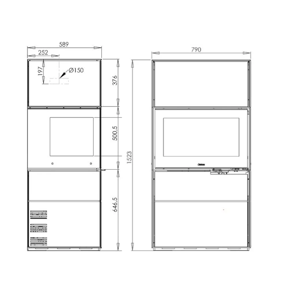 Aduro Hybridofen | H6 Lux | Premium | Holz und Pellets | 11 kW
