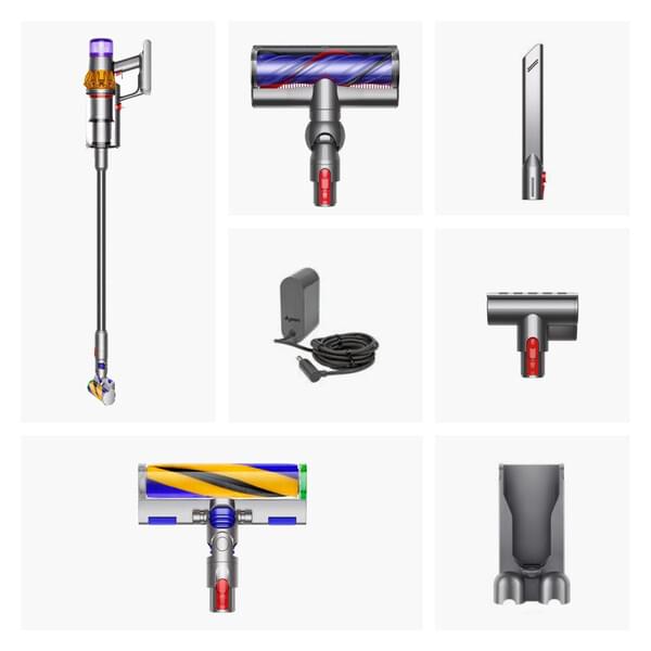 Dyson V12 Detect Slim Absolute Nickel Satin Gelb 494876-01