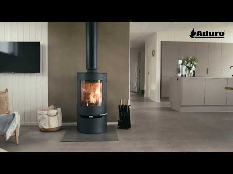 Aduro Kaminofen | Aduro 9 Stahl Schwarz | 3 Scheiben | 6 kW