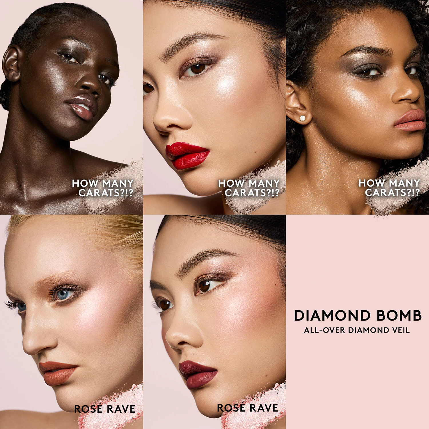 Fenty Beauty Diamond Bomb All-Over Diamond Veil Puder - Highlighter für Gesicht und Körper