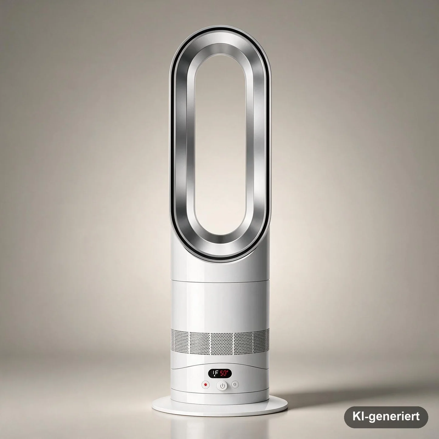 Dyson Hot+Cool HF1 Heizlüfter Keramik Tischgerät Fernbedienung Silber Weiß