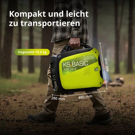 Könner & Söhnen KSB 22i S, 2,0 kW, schallgedämmt, Benzin Inverter Stromerzeuger
