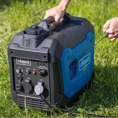 SCHEPPACH SG3500i 3000 W 3500 W Spitze 6,3 l schwarz-blau 66 dB, Inverter-Generator