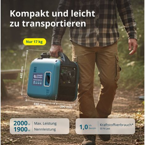 Könner & Söhnen KS 1900i S, 2.0 kW, Benzin, Leise, Inverter Stromerzeuger