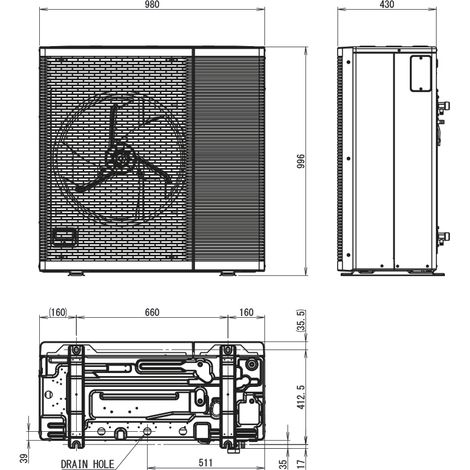 Panasonic LT , 230V , H&ampK Geräte,L-Gen,NEU A2W WH-WDG07LE5 - WH-WDG07LE5