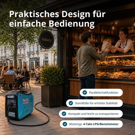 Könner & Söhnen KS 2000iG S, 2,0 kW, Benzin/LPG, schallgedämmt, Dual-Fuel Inverter Stromerzeuger