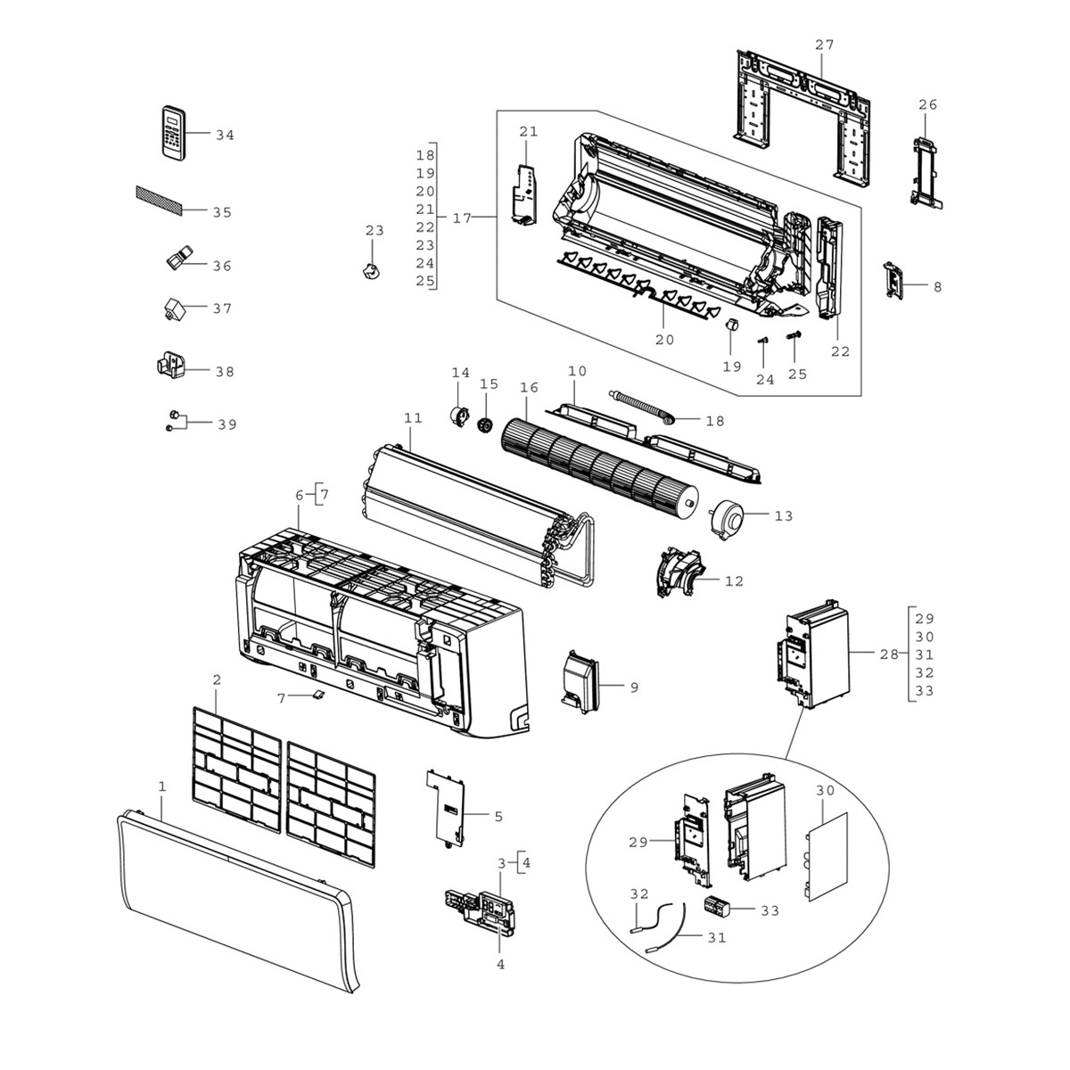Bosch Climate 3200i Wandhängende Inneneinheit 9000BTU R-32 A++ (CL3200iU W 26 E)