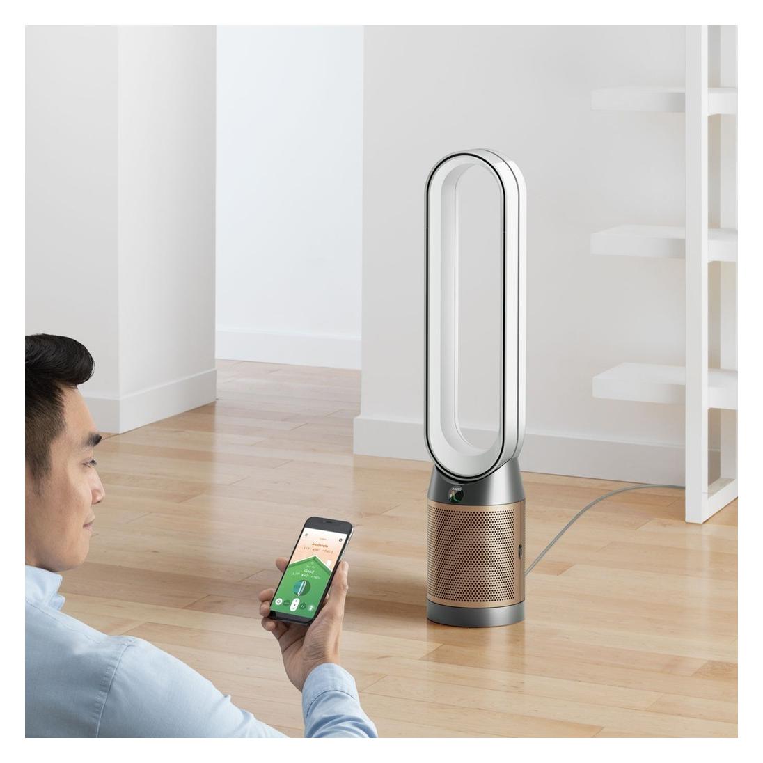Dyson Purifier Cool PC2 De-NOx HEPA-Luftreiniger 60,2 m³/h Gold, Weiß