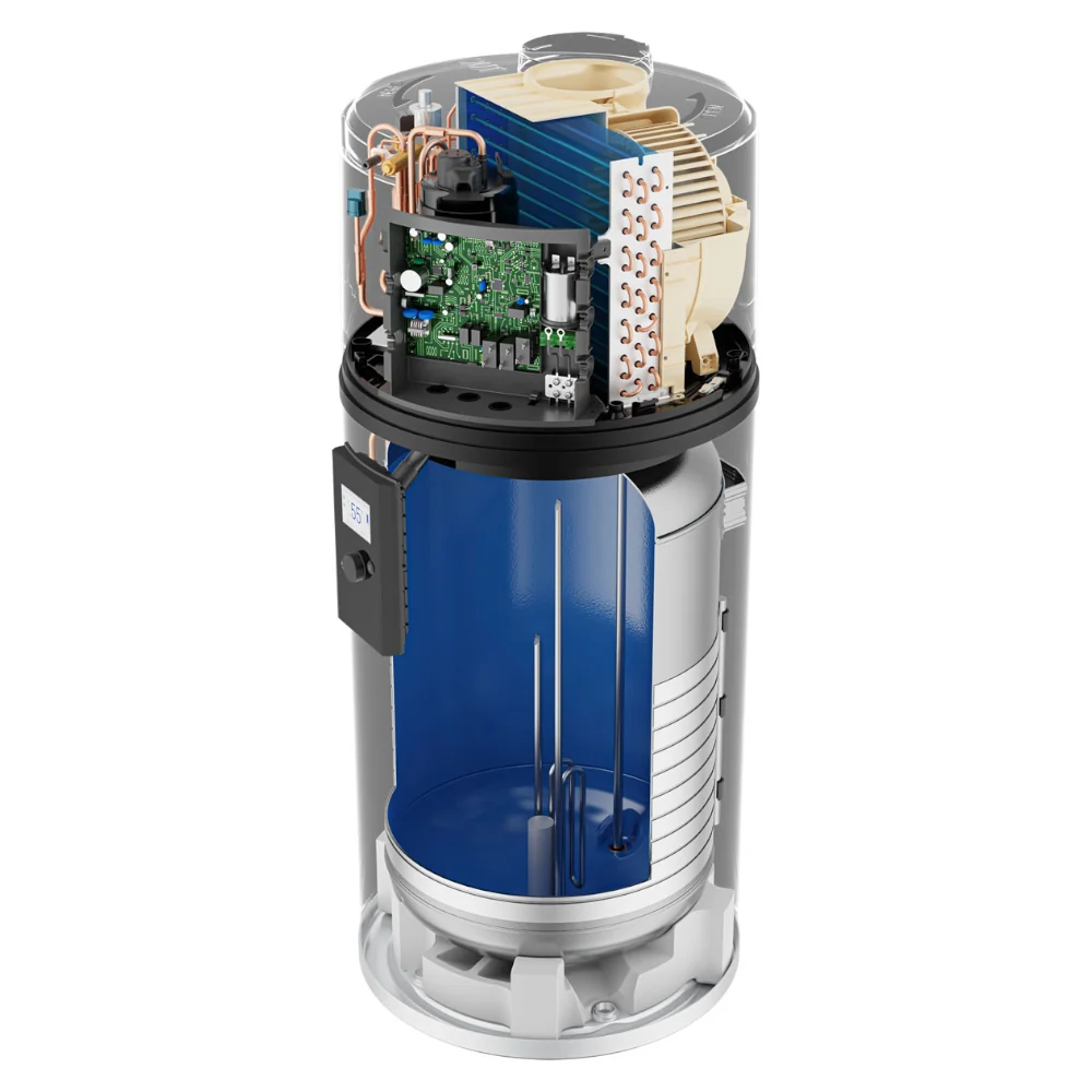 Haier HP150M8-9 Brauchwasser Wärmepumpe wandhängend mit 149 L Boiler, R290 und App-Steuerung