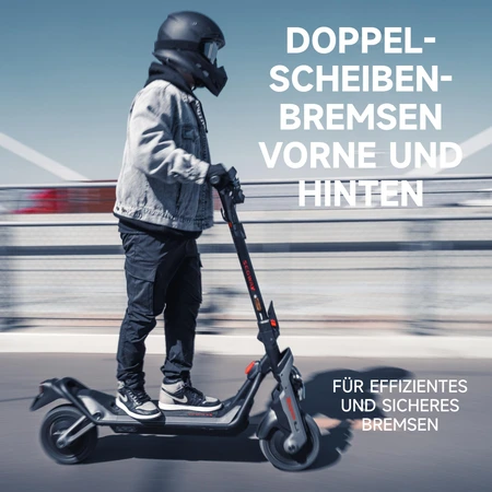 Segway Ninebot GT3 D E-Scooter (max. 20 km/h, bis zu 95 km, Tragfähigkeit 150 kg, Heckantrieb, 2400W, Blinker)