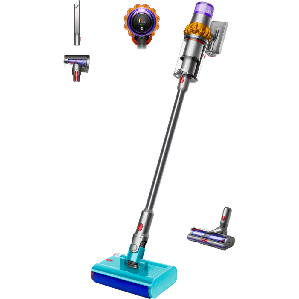 Dyson V15s Detect Submarine 2-in-1 Stabstaubsauger 240 AW 60 min 0,77 l Nickel Gelb