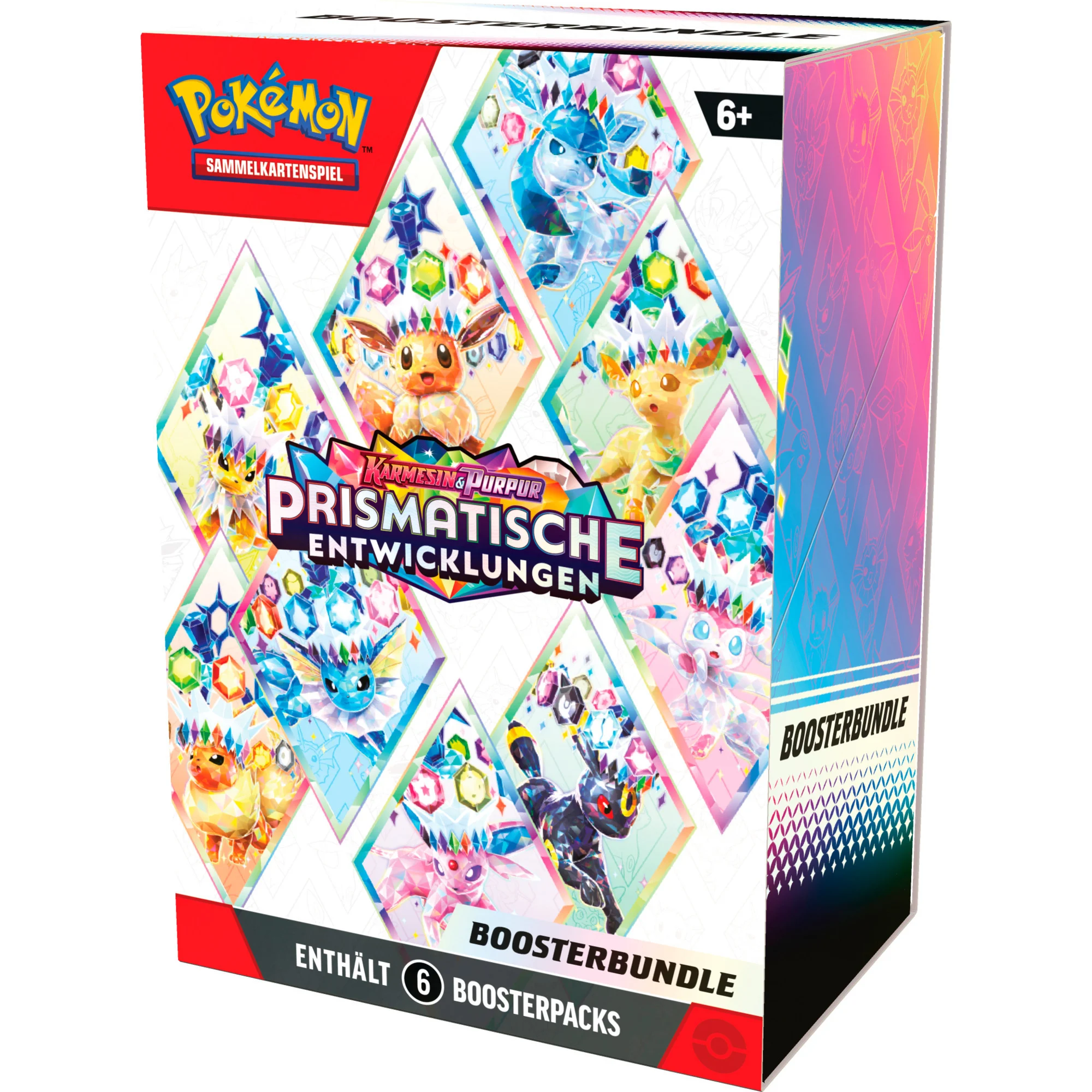 Pokémon-TCG: Karmesin & Purpur - Prismatische Entwicklungen - Boosterbundle, Sammelkarten