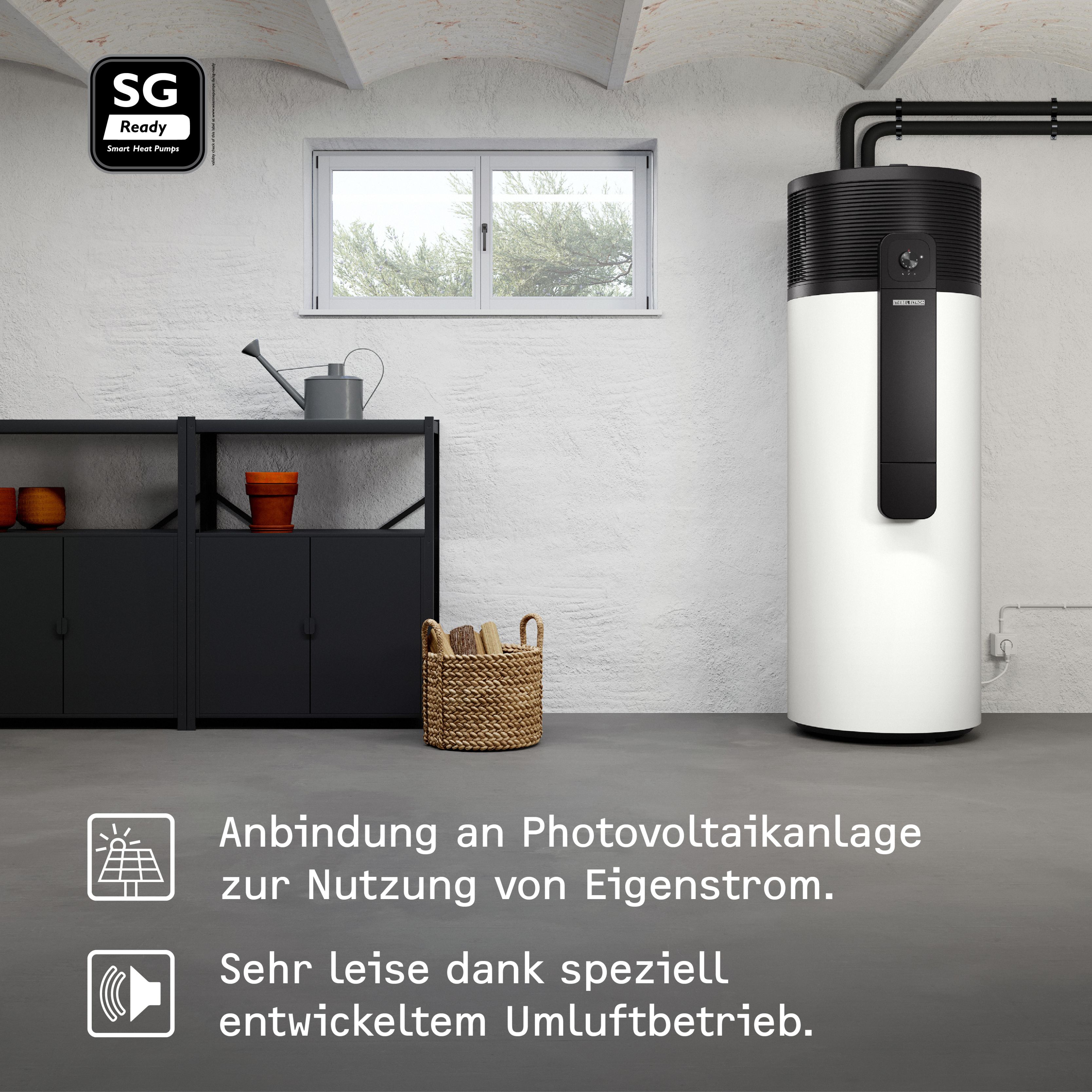 STIEBEL ELTRON Warmwasser-Wärmepumpe WWK-I 300 Plus, Nenninhalt 300L 209066