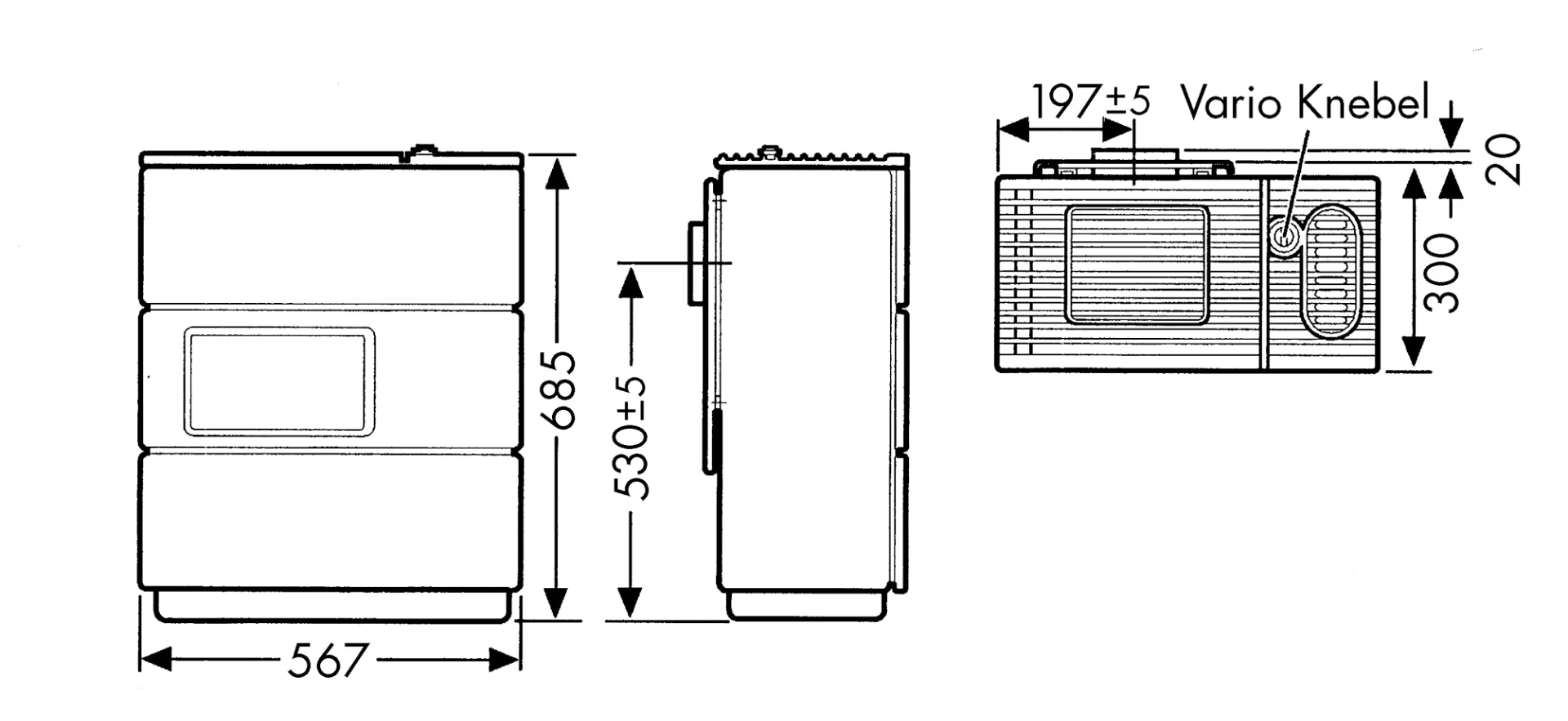 Wamsler Ölofen | OS 4/5 Vario maron | 5 kW