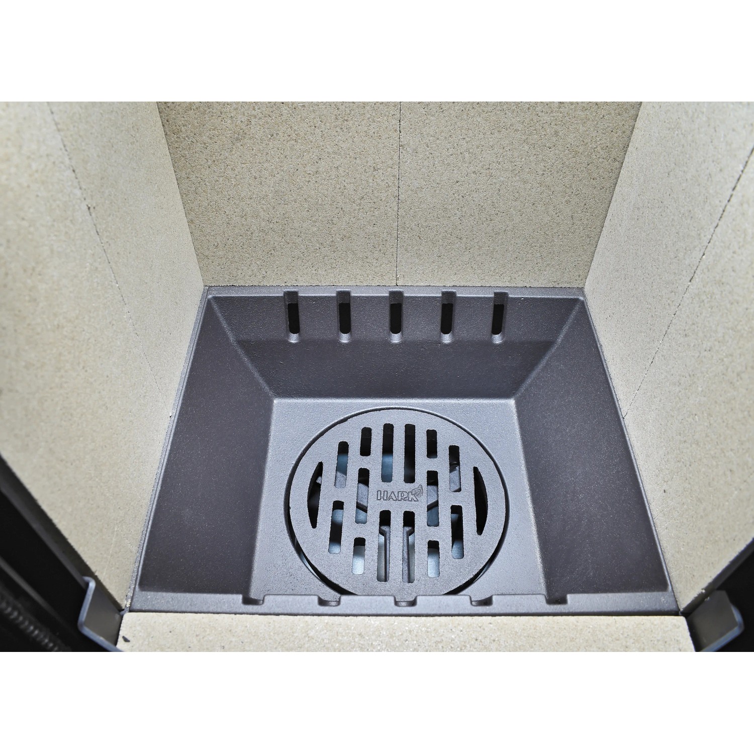 Hark Opera-B grande Kaminofen Keramik Creme-Weiß 7 kW mit Automatik