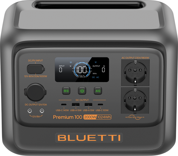 Bluetti Premium 100 V2, Powerstation, 2000 W, 1024 Wh