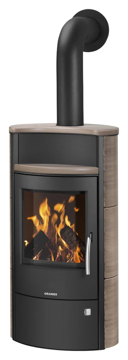 Oranier | Kaminofen | Pori 7 | 6,5 kW | Stahl Schwarz, Grappa
