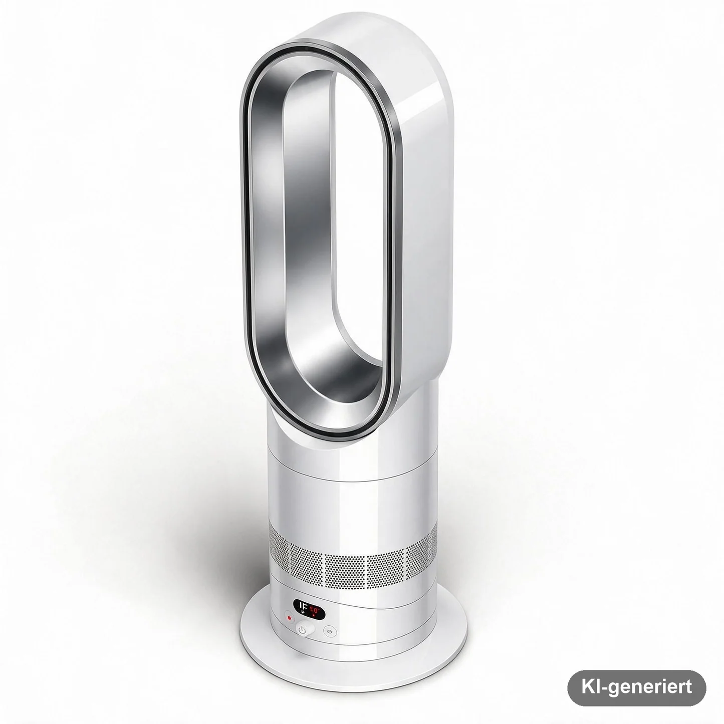 Dyson Hot+Cool HF1 Heizlüfter Keramik Tischgerät Fernbedienung Silber Weiß