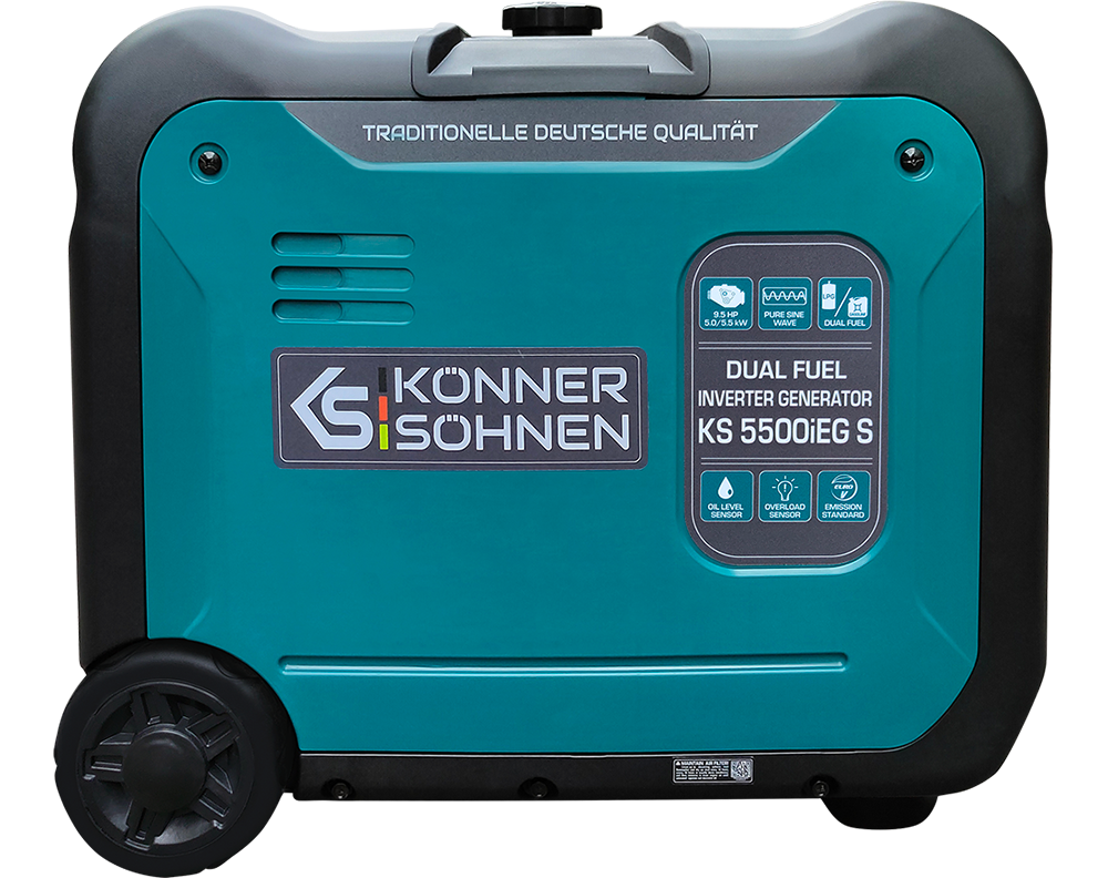 Könner & Söhnen LPG/Benzin Inverter Generator KS 5500iEG S