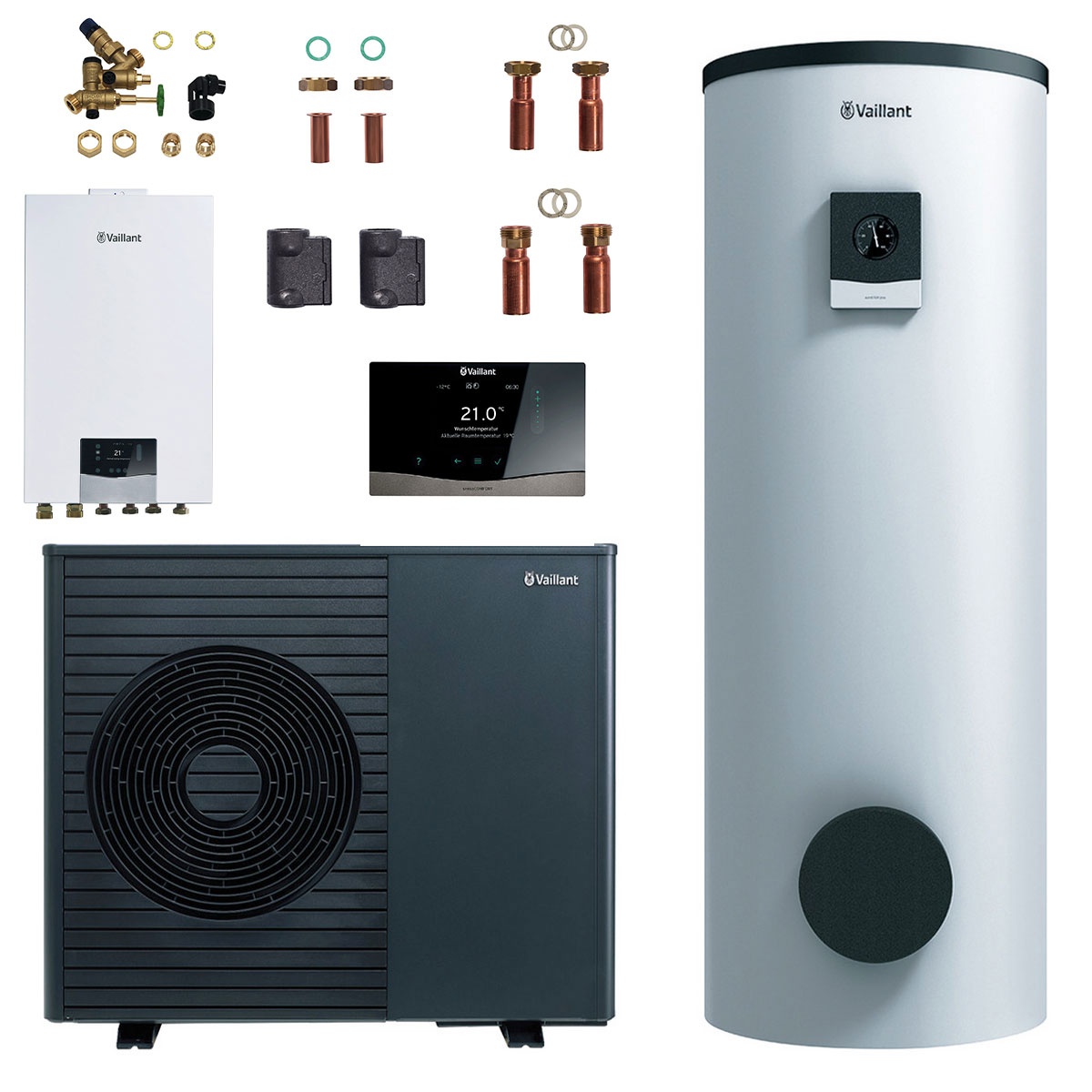 Vaillant Paket 4.3323 mit Wärmepumpe aroTHERM plus 6,9 kW /8.1 VWL 75/8.1 A