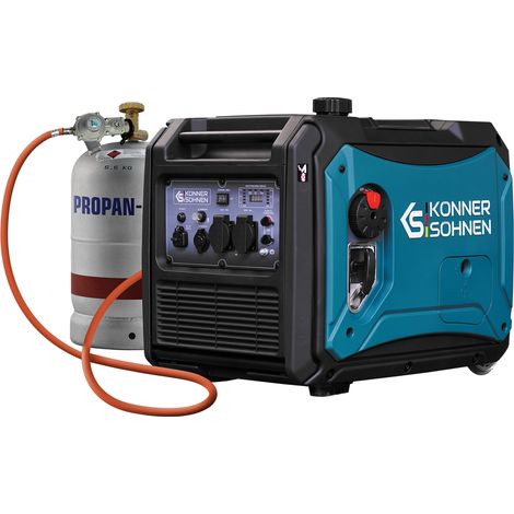 Könner & Söhnen KS 4000iEG S, 4,0 kW, Benzin/LPG, Elektrostart, schallgedämmt, Dual-Fuel Inverter Stromerzeuger