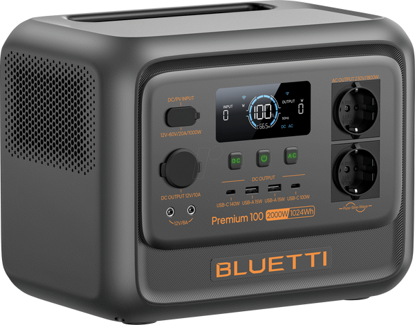 Bluetti Premium 100 V2, Powerstation, 2000 W, 1024 Wh