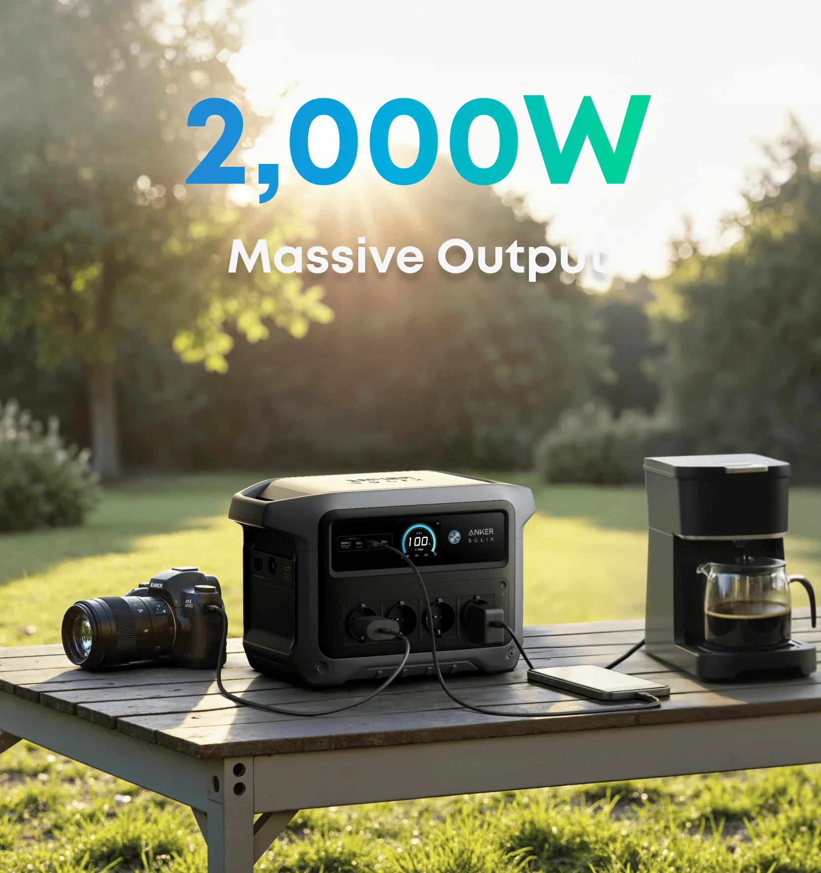 ANKER SOLIX C1000X Gen 2 Tragbare Powerstation
