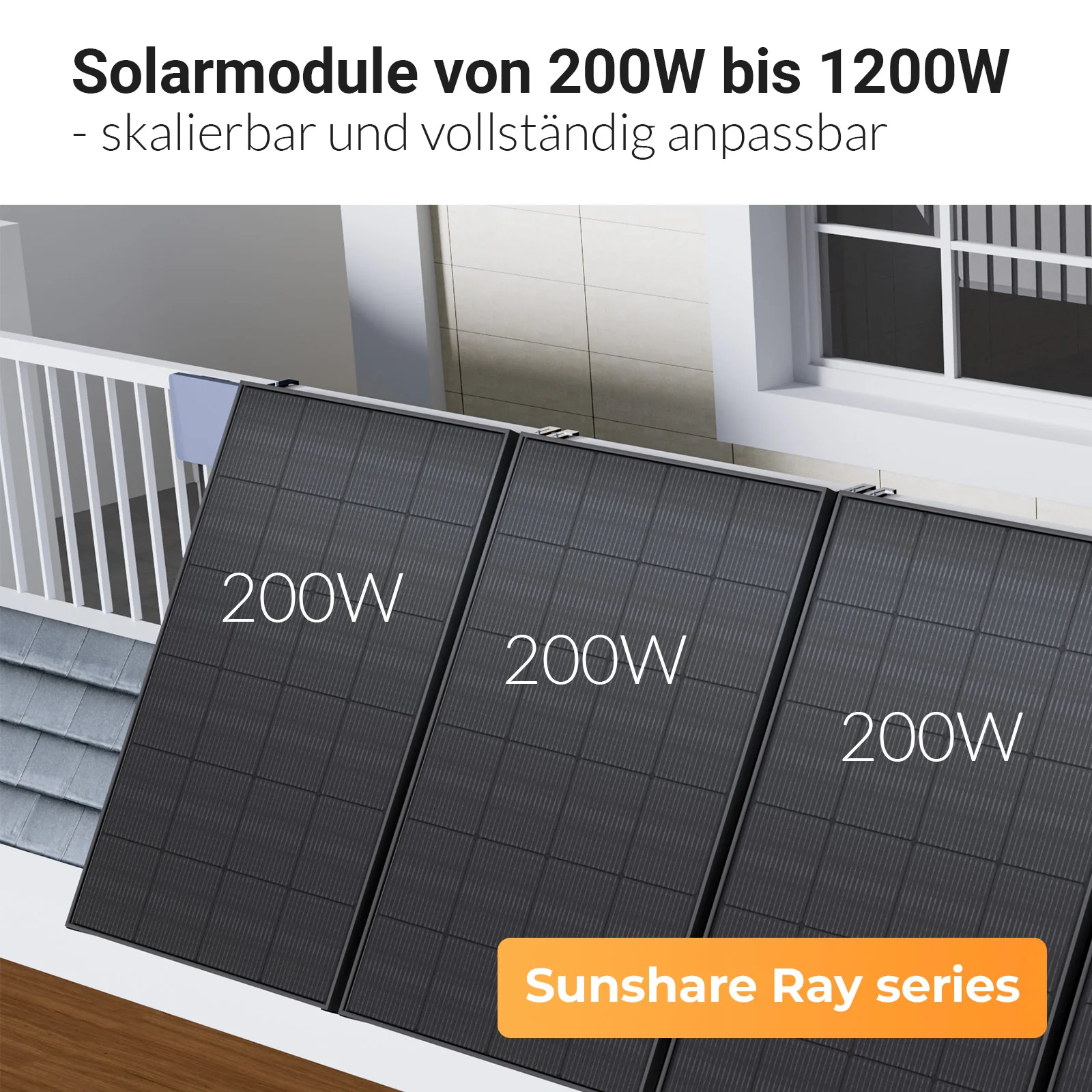 SUNSHARE Ray 200 W Solarmodul - Modulare Erweiterung von SUNSHARE PV-Systemen