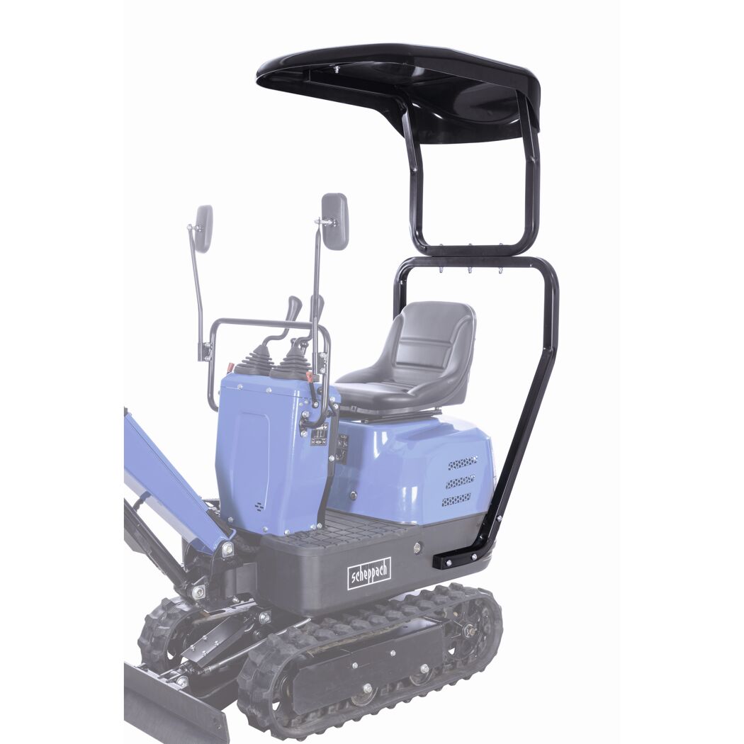 Scheppach Mini-Bagger 'EXC815' XXL-Set 8,5 PS