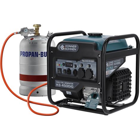 Könner & Söhnen KS 4500iG, 4.5 kW, Reiner Sinus, Dual-Fuel Inverter Stromerzeuger (Benzin/LPG)