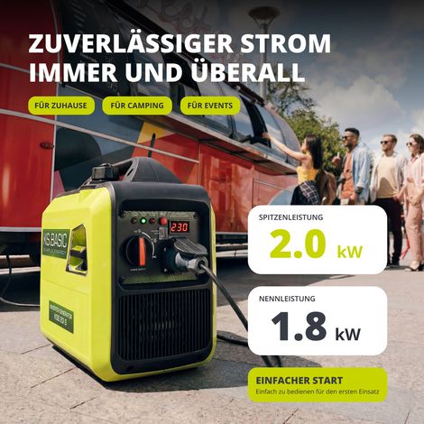 Könner & Söhnen KSB 20i S, 2.0 kW, Benzin, Leise, Inverter Stromerzeuger