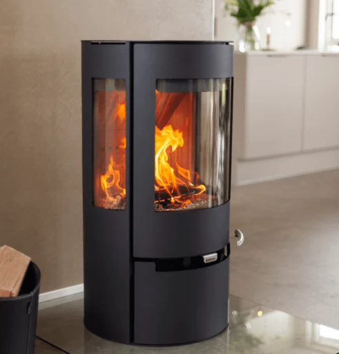Aduro Kaminofen | Aduro 9 Stahl Schwarz | 3 Scheiben | 6 kW