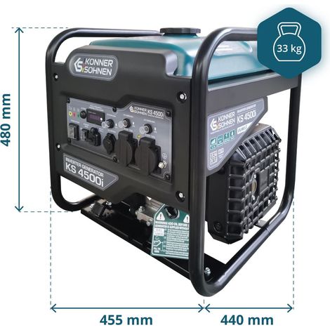 Könner & Söhnen KS 4500i, 4,5 kW Benzin Inverter Stromerzeuger